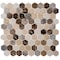 Andova Tiles Amarillo 1.25" x 1.25" Natural Stone Honeycomb Mosaic Wall & Floor Tile ANDAMA101 - alternate 2